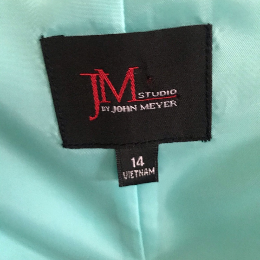 151) Lovely.. NWT aqua DRESS👗John Meyer/JM STUDIO - Picture 4 of 7